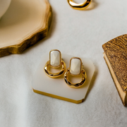 Aniera White Earrings