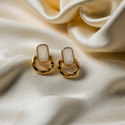 Aniera White Earrings