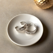 Athena Silver Hoops Earrings