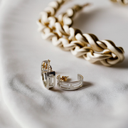 Athena Silver Hoops Earrings