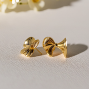 Bow Studs Earrings - Gold