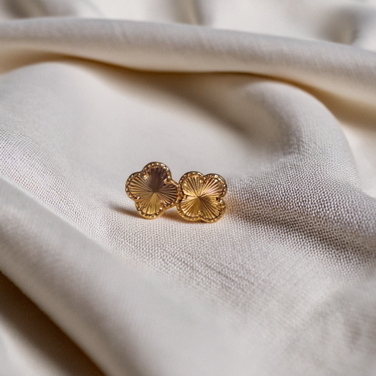 Clover Earrings - Gold