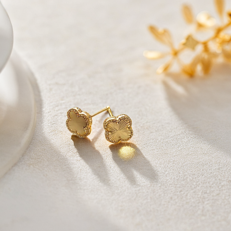 Clover Earrings - Gold