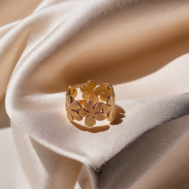 Floral Gold Ring