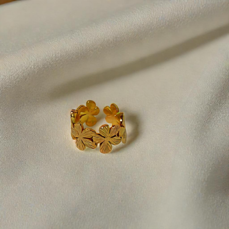 Floral Gold Ring