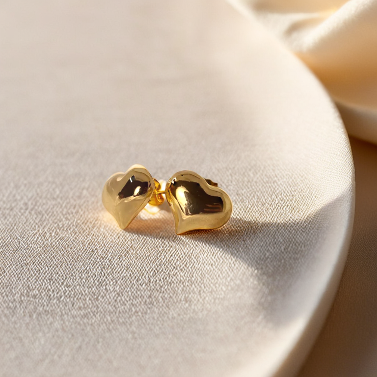 Heart Stud Earrings