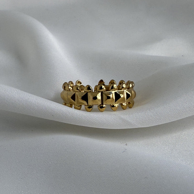Spike Gold Ring