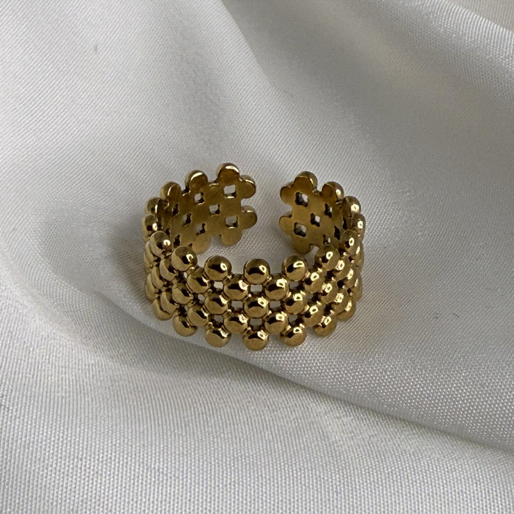 Gold Beads Ring