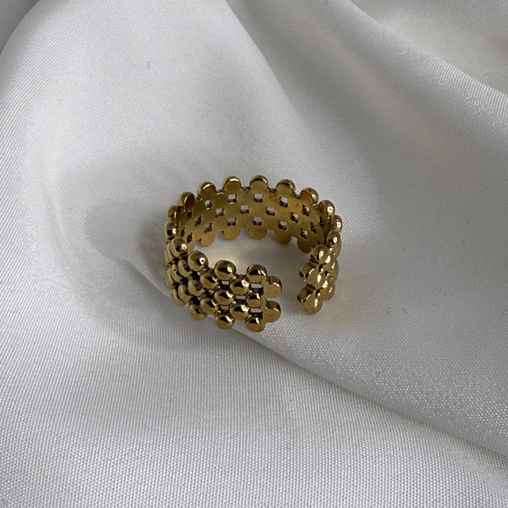 Gold Beads Ring