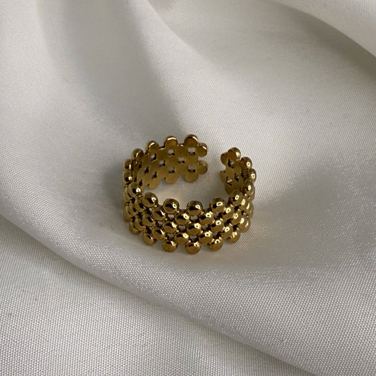 Gold Beads Ring