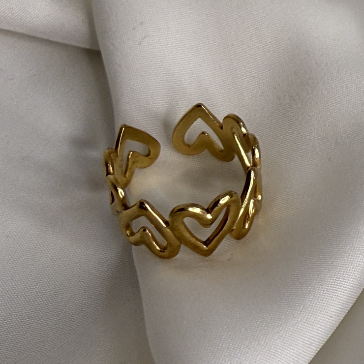 Gold Heart Ring