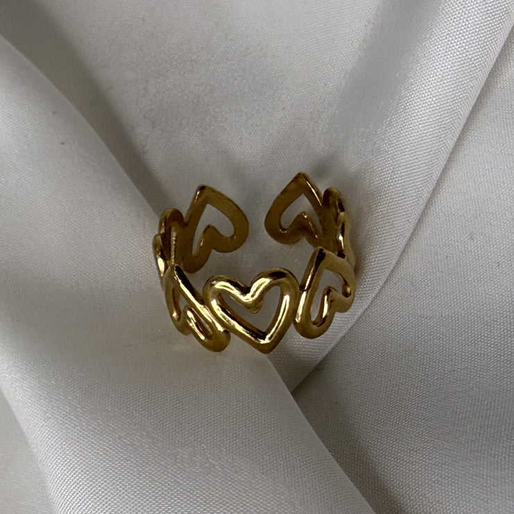 Gold Heart Ring