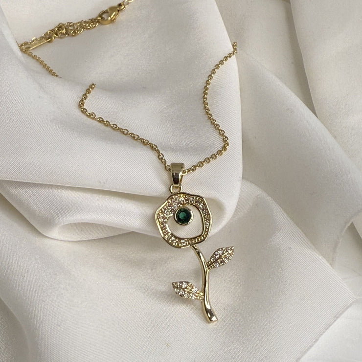 Golden Flower Necklace