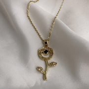 Golden Flower Necklace