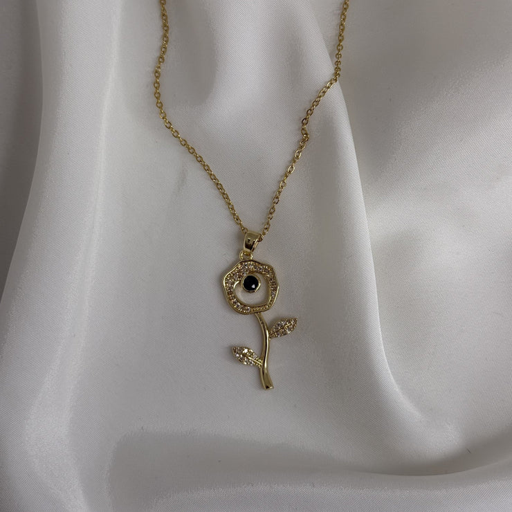 Golden Flower Necklace