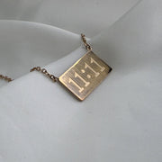 11:11 Lucky Charm Necklace - Rose Gold