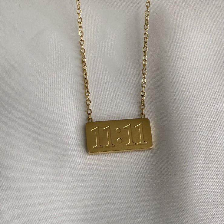 11:11 Lucky Charm Necklace - Gold