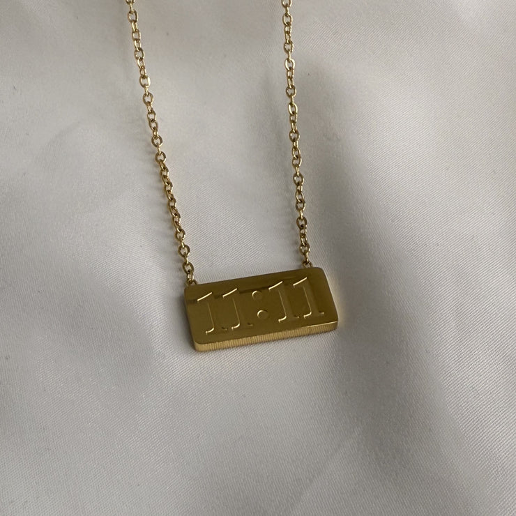 11:11 Lucky Charm Necklace - Gold