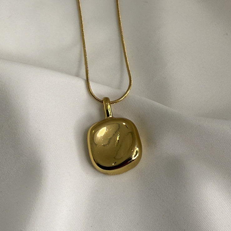 Golden Square Necklace
