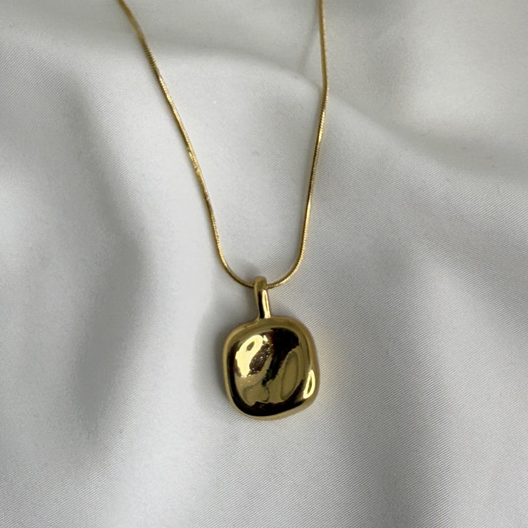 Golden Square Necklace