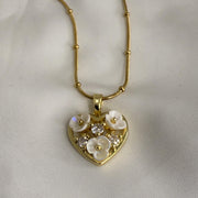 Floral Heart Necklace