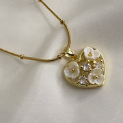 Floral Heart Necklace