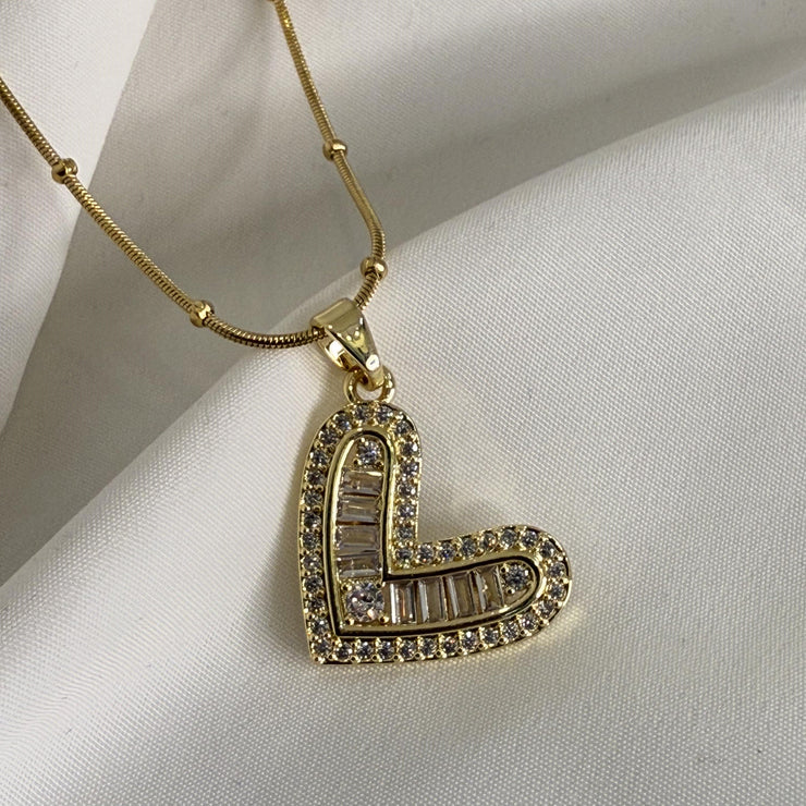 Fleur Heart Necklace