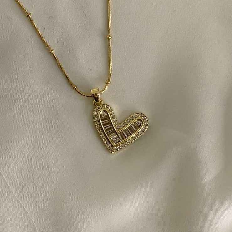 Fleur Heart Necklace