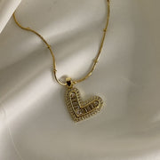 Fleur Heart Necklace