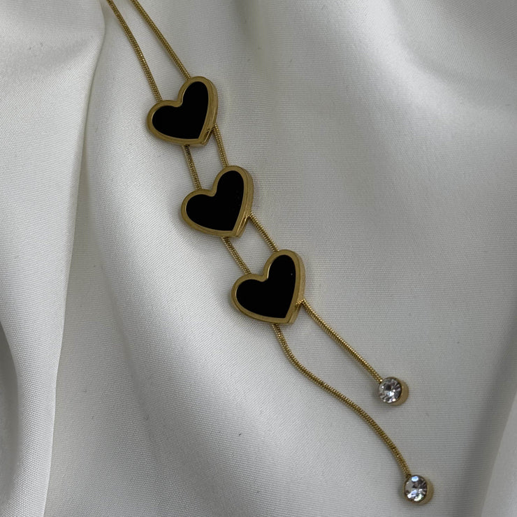 Black Heart Necklace