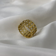 Nash Gold Chain Ring