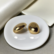 Pebble Stone Studs - Gold