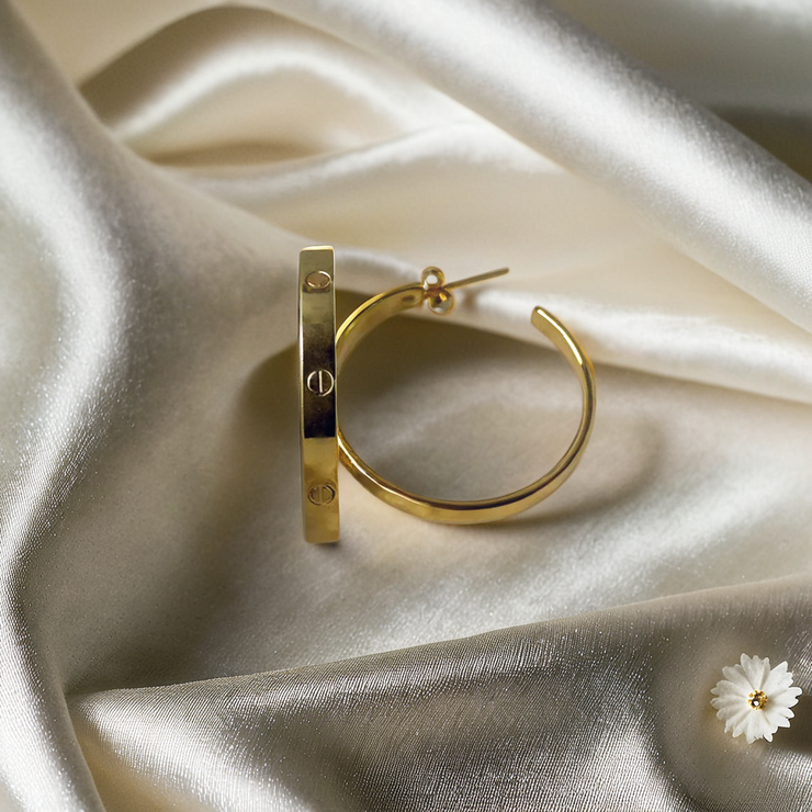 Cartier Love Hoop Earrings - Gold