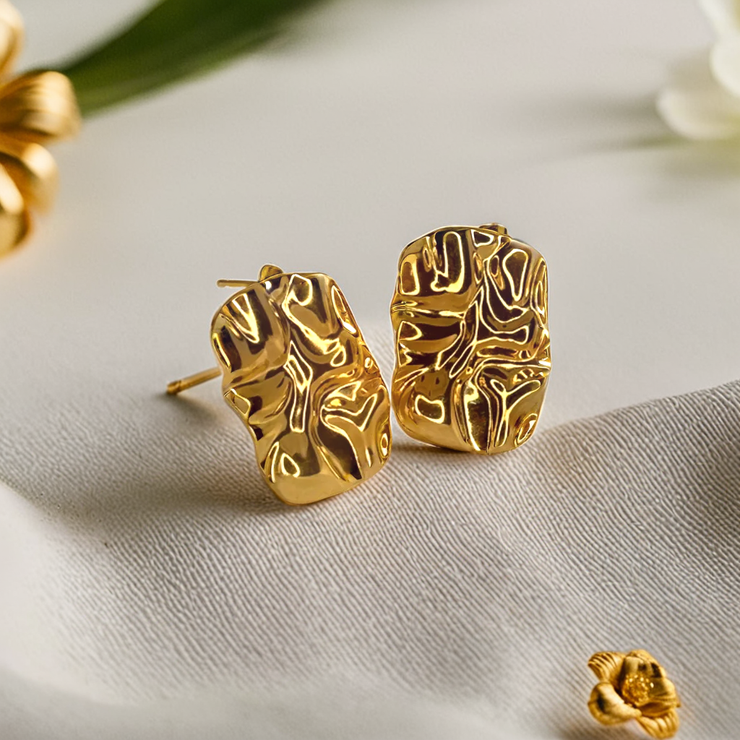 Ruptured Gold Earrings