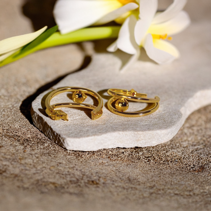 Minimal Double Hoop Earrings