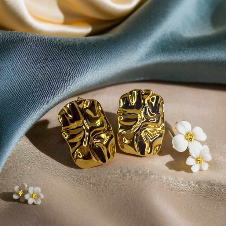 Ruptured Gold Earrings
