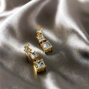 Tripple Diamond Earrings