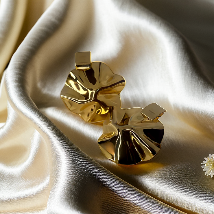 Asymmetric Flower Earrings