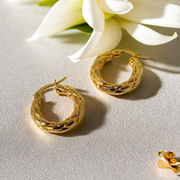 Twist Rope Hoop Earrings