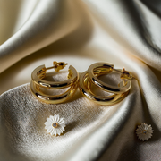 Tripple Hoop Earrings