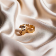 Italina Rose Gold Hoop Earrings