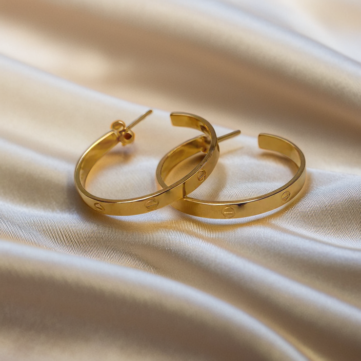 Cartier Love Hoop Earrings - Gold