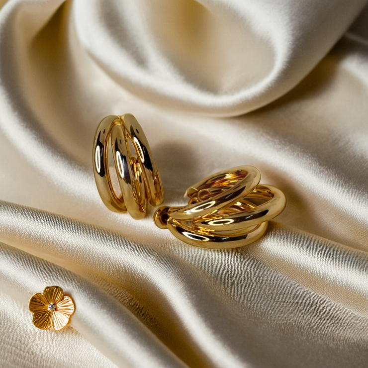 Tripple Hoop Earrings